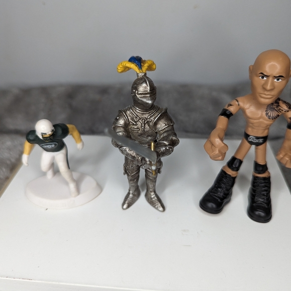 WWE figure, ea Madden NFL figure, Schleich knight figure - Picture 1 of 12